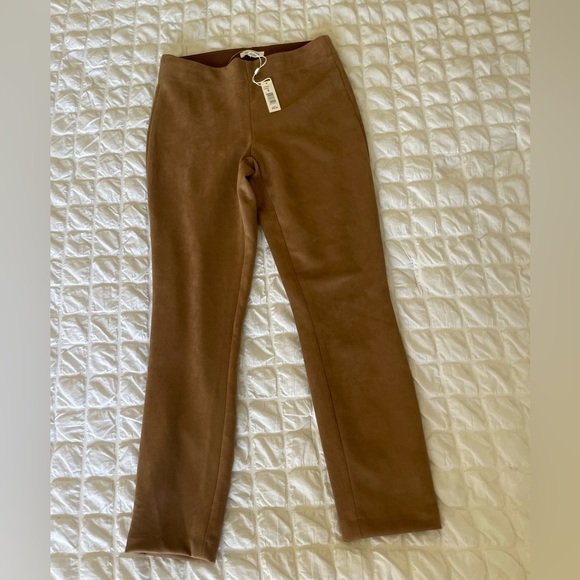 Max Studio Tan Faux Suede Skinny Pants - Picture 11 of 12